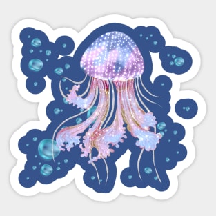 Watercolour jellyfish Sticker